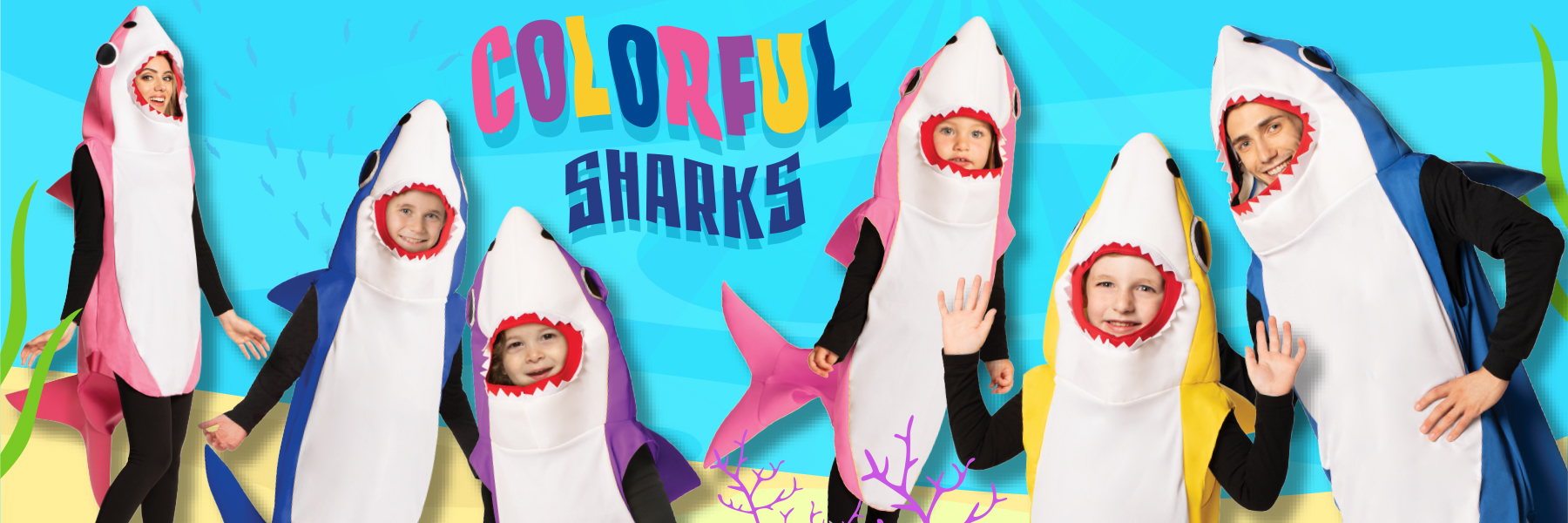 baby shark costumes, shark costumes for adults